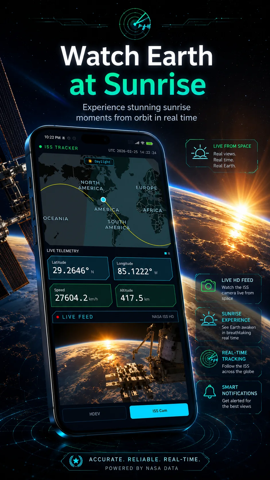 ISS Tracker 空间站实时画面宣传图