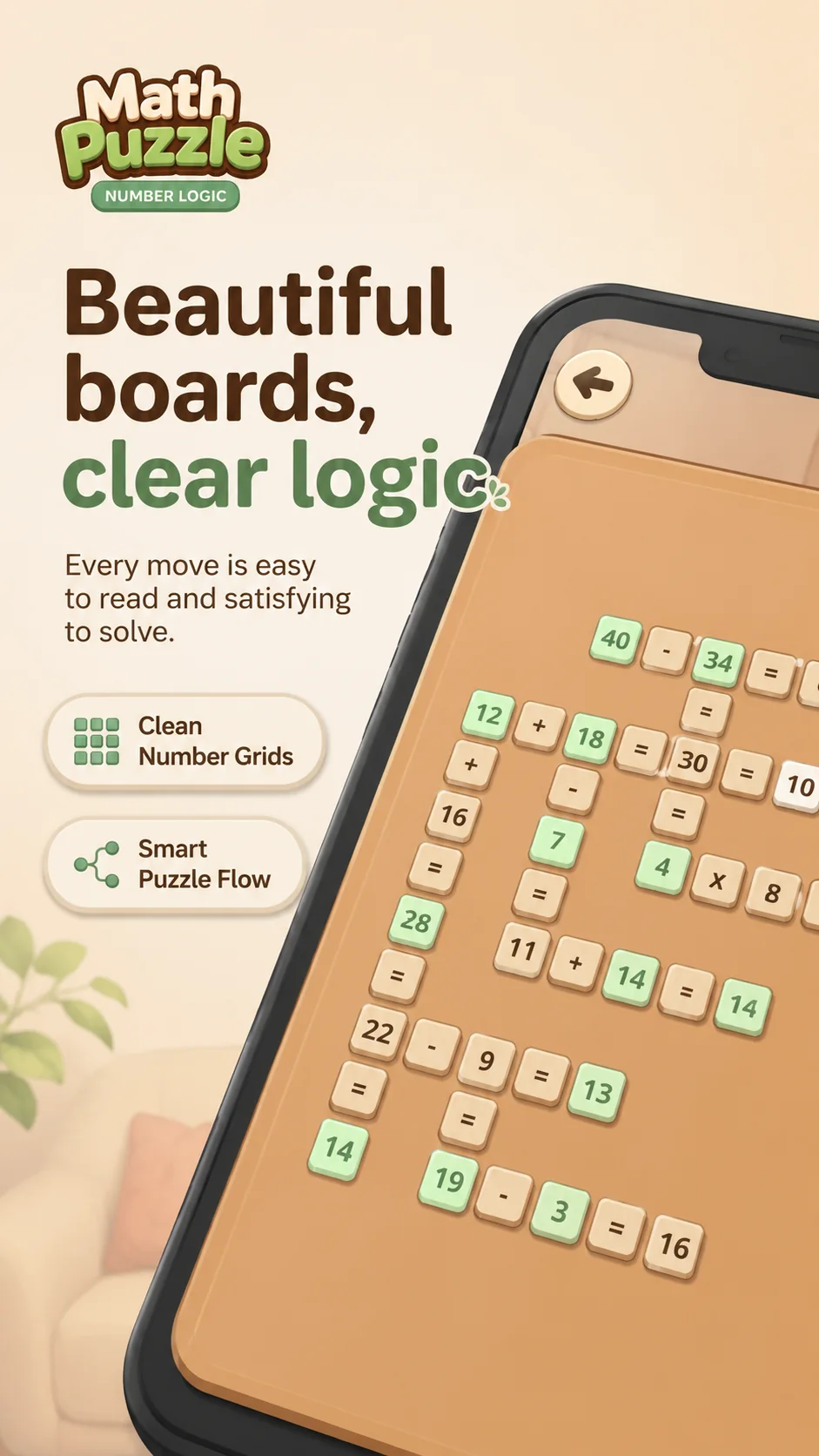 Math Puzzle 清晰数字棋盘宣传图